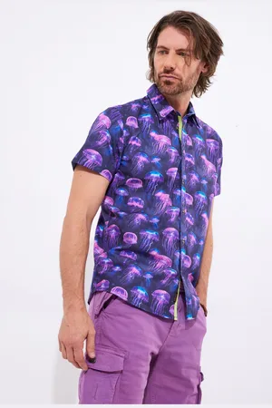 Joe Browns Vibrant Jellyfish Print 100% Cotton Shirt S