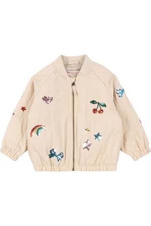 Konges Sløjd Cream Juno Sequin Bomber Jacket 122128cm