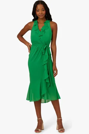 Adrianna Papell Surplice Combo Dress AU 10