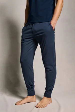 Paul Smith Navy Logo Lounge 100% Cotton Jersey Joggers S