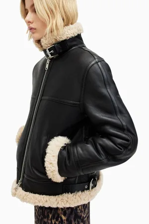 AllSaints AllSaints Black Lorel Flying Jacket M