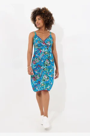 Joe Browns Oversized Floral Pom Pom Trim Strappy Sundress AU 8