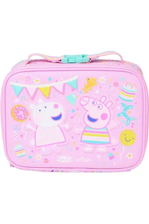 SMIGGLE Pink Peppa Pig Teeny Tiny Square Lunchbox