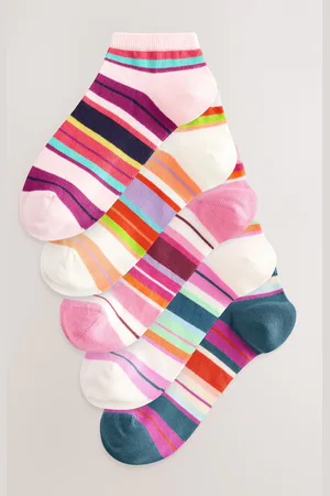Next Multi Bright Stripe Trainer Socks 5 Pack one