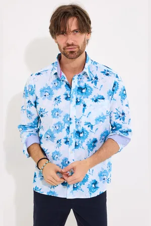 Joe Browns Watercolour Floral Print 100% Cotton Shirt XL