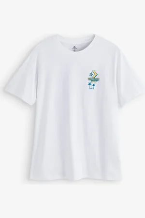 Converse White 100% Cotton Motel Back Graphic T-Shirt