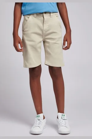 Lee Boys Cream Carpenter Shorts 15