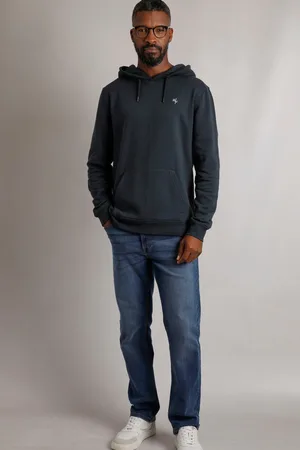 Weird Fish Blue Hugo Branded Premium Popover Hoodie XL