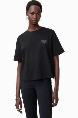 AllSaints AllSaints Black 100% Organic Cotton Lover Lisa T-Shirt XS