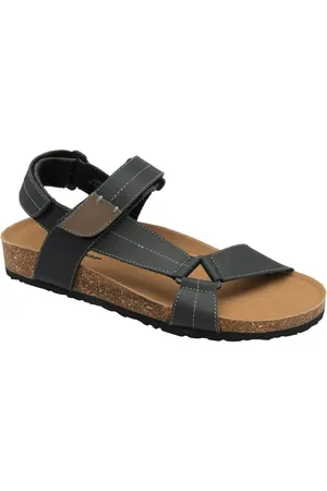 Dunlop Black Mens Leather Sandals uk11eu45