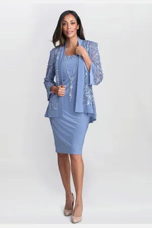 Gina Bacconi Beverley Soutache Dress And Jacket With Necklace AU 20