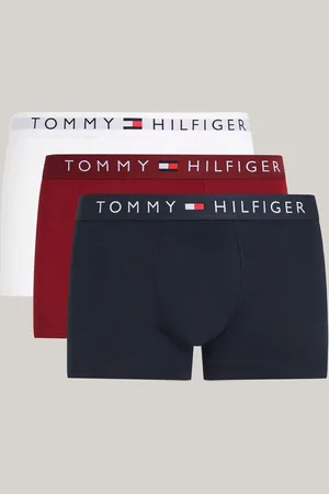 Tommy Hilfiger Blue Original Waistband Trunks 3 Pack