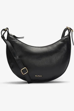 Barbour Black Laire Leather Sling Shoulder Bag one