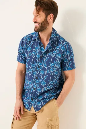 Fat Face FatFace Short Sleeve Sprig Print 100% Cotton Shirt medium