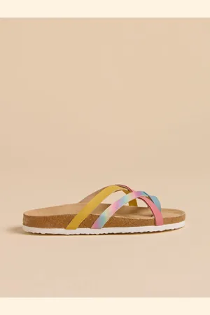 Brakeburn Brown Light Zebra Multi Strap Sandals AU 8 (EU 39)