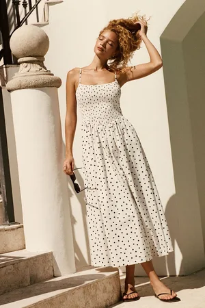 Abercrombie & Fitch Dipped Waist Strappy Midi Dress large