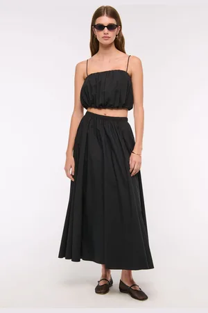 Abercrombie & Fitch Elasticated Waist Full Maxi Skirt medium