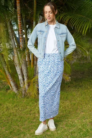 Threadbare Leopard Print Lightweight Jersey 100% Cotton Midi Skirt with Pockets 10