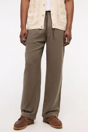 Abercrombie & Fitch Baggy Pull On Brown Trousers xlarge