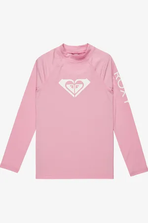 Roxy Purple Wholehearted Long Sleeve Logo Rash Vest 152158cm