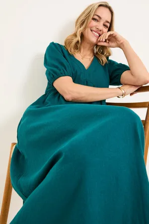 Fat Face FatFace Remi Linen Midi Dress 16