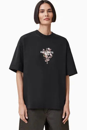 AllSaints AllSaints Black Eternal Etta 100% Organic Cotton T-Shirt xsmall
