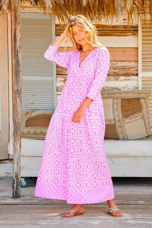 ASPIGA Mykonos 100% Organic Cotton Maxi Dress large