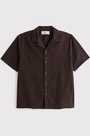 Abercrombie & Fitch Short Sleeve Linen Shirt medium