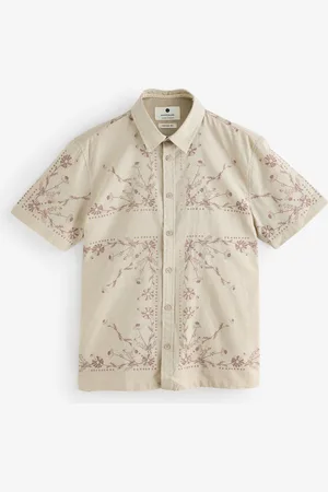 Anerkjendt Theo Flower Print Shirt small