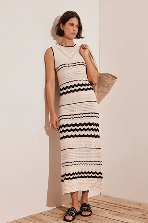 mint&berry Textured Knit 100% Cotton Maxi Dress small