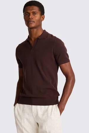 Moss Contrast Placket Skipper 100% Cotton Polo Shirt S