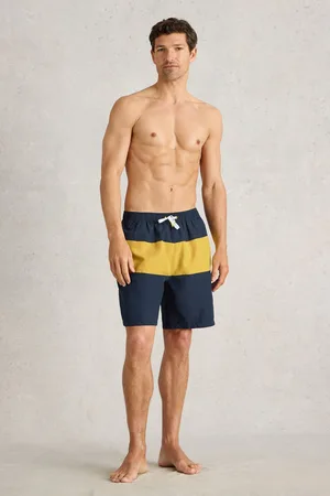 White Stuff Colourblock Volley Swim Shorts L