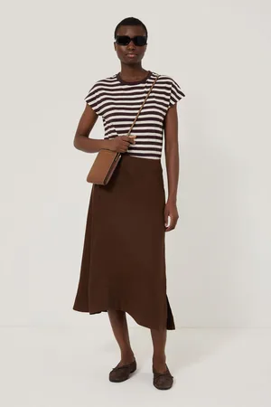 Jigsaw 100% Linen Wrap Detail Skirt 16