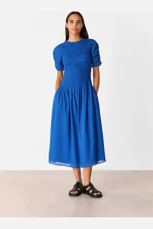 Whistles Avery Smocked Dress 14