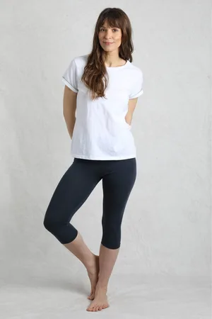 Weird Fish Aqua Blue Blondie Cropped Leggings 16