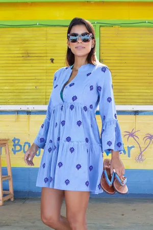 ASPIGA Cristina Embroidered 100% Organic Cotton Dress xlarge