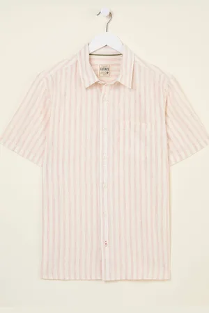 Fat Face FatFace Short Sleeve Fine Stripe Shirt xxxxlarge