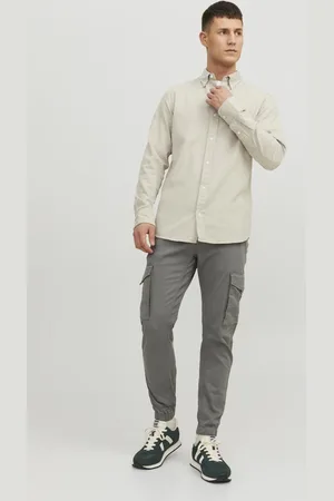 JACK & JONES Dark Grey Cargo Trouser 30r
