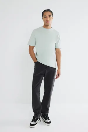 River Island Green Slim Fit Short Sleeve 100% Cotton T-Shirt xlarge
