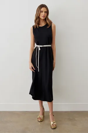 Finery London Janette Ponte Jersey Sleeveless Midi Dress 12