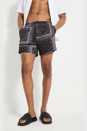 River Island Printed Bandana Swim Shorts large