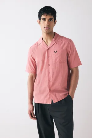 Fred Perry Crepe Textured Short Sleeve Resort Shirt xlarge