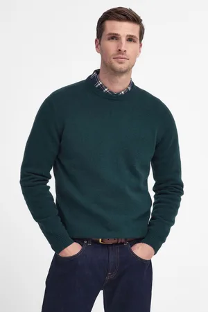 Barbour Green Essential Patch Crew Jumper M