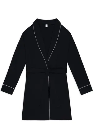 Chelsea Peers Black TENCEL Modal Dressing Gown 12