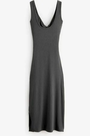 Billabong Take a Look Open Back Jersey Scoop Neck Dress