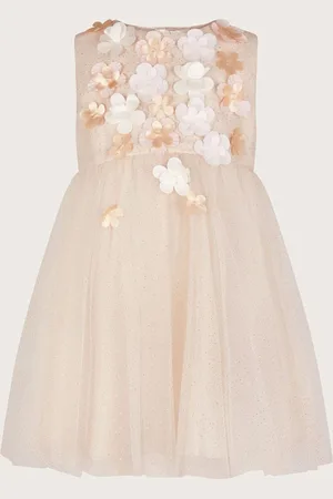 Monsoon Baby Darcie 3D Flower Glitter Tulle Dress Upto 3 Months (50