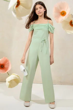 Lipsy London Mint Green Bardot Occasion Jumpsuit (10-16yrs) 140146cm