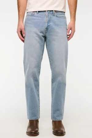 Abercrombie & Fitch Blue 100% Cotton Straight Leg Jeans