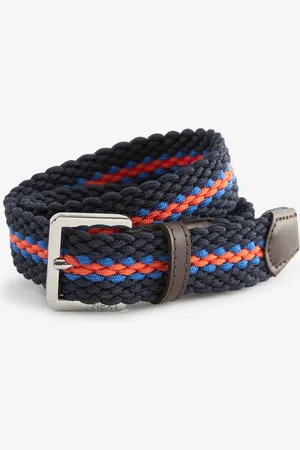 Next Navy/Orange Woven Plait Belt 158164cm