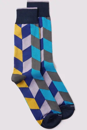 Duchamp Mens Mens Harlequin Socks